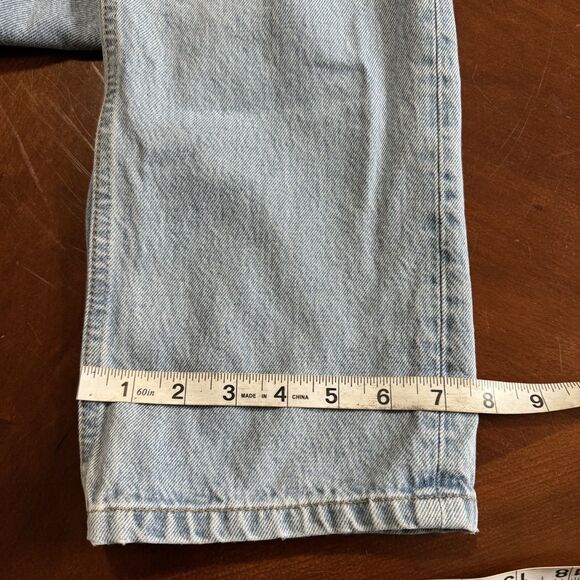 Reformation Delena High Rise Relaxed Jeans 24 Blue Denim Organic Cotton READ - Picture 9 of 16